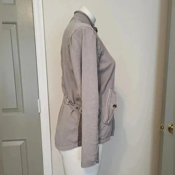 NIC+ZOE Gray Cotton Blend Full Zipper Jacket(XS) - Picture 4 of 9